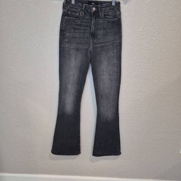 7 for all mankind Ultra High Rise Skinny Boot Jeans Size 26 - Picture 1 of 7